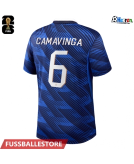 Günstige Frankreich Eduardo Camavinga #6 Heimtrikot WM 2026 Kurzarm